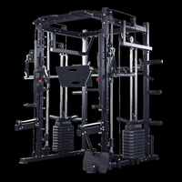 Máquina Smith Multifuncional de Calidad Prémium con Soporte para Sentadillas Excelente para Entrenamiento con Pesas Libres y Levantamiento de Pesas