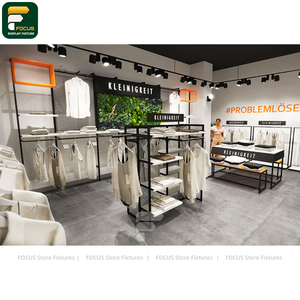 Mueble de Exhibición para Tienda de Ropa Premium, Estante para Ropa, Estantería de Pared, Mostrador de Caja, Unidad de Espejo para Boutique - Product Image 4