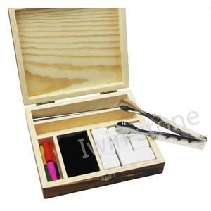 Customized Pine Wood Boxes Equipped with Clips and Straws Bar Accessories Tools Wine Chilling Stones Gifts Set - Product Image 5