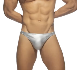 Sous-vêtements sexy pour hommes, respirants, haute élasticité, perspective rayée, bikini en maille de soie, <span class=keywords><strong>string</strong></span>, slip - Product Image 1