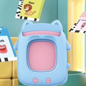 Juguetes Cognitivos para Niños, Tarjetas de Memoria Interactivas con Voz, Máquina de Aprendizaje Temprano con Forma de Gato, Rompecabezas, Máquina de Tarjetas de Voz - Product Image 5