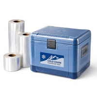 Film polyoléfine POF de qualité médicale, homologué UE et FDA, transparent, haute rétraction, taille personnalisée, échantillon gratuit pour l'emballage de boîtes de chaîne du froid
