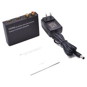 جهاز تقسيم إشارة HDTV 1×2 مع مستخرج صوت يدعم 1080p و4K×2K و3D مع مخرج بصري و<span class=keywords><strong>RCA</strong></span> لأجهزة التلفزيون وDVD واللابتوب وإكس بوكس وPS4 - Product Image 5