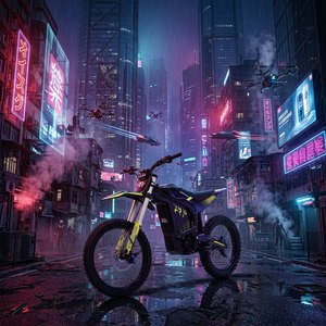 大人用電動ダートバイク <span class=keywords><strong>3</strong></span>つの走行モード エコ スポーツ スポーツ+ <span class=keywords><strong>2</strong></span>インチTFTディスプレイ アプリ制御 17KW 500N.m 72V 40Ah 120km航続距離 95km/h - Product Image 2