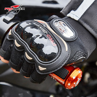 Gants de course tout-terrain pour moto et vélo électrique, demi-doigts, en maille, authentiques PRO Knight, unisexes