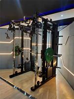 Utilisation commerciale câble croisé puissance Squat Rack Smith Machine équipement d'entraînement de gymnastique multifonctionnel en acier