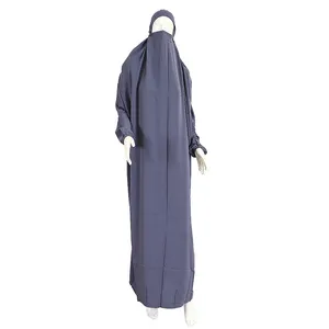 High Quality Abaya Dubai Women Muslim Dress Islamic Head Robe With Hijab Prayer Dress