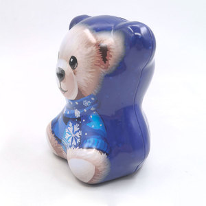 カスタマイズされたクマとピギーバンクの缶食品グレードの金属チョコレート & マネーギフト包装子供のためのリサイクル可能な缶 - Product Image 3