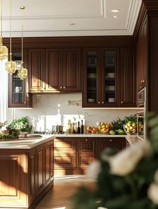 Fabricante de Gabinetes de Cocina Modernos OEM ODM, Isla Modular Personalizada, Gabinete de Despensa de Madera Maciza/MDF/<span class=keywords><strong>OSB</strong></span>/Melamina - Product Image 2