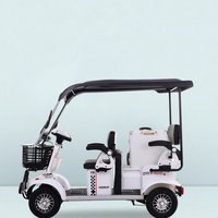 Mini-bus électrique à quatre roues pour adultes et personnes âgées avec auvent, véhicule utilitaire pour passagers et marchandises, pour les trajets scolaires
