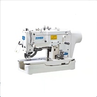 Machine à boutonnières industrielle automatique ZY781D à point noué, haute vitesse, informatisée, avec certification CE