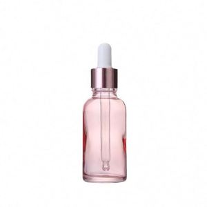 Emballage cosmétique pour soins de la peau 20ml 30ml 100ml, flacon en verre transparent à épaule plate pour huile essentielle, sérum, cheveux et barbe, impression sérigraphique, 100 pièces - Product Image 5