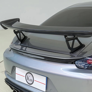 KM Premium Performance for GT4 Style Carbon Fiber Rear <strong>Spoiler</strong> High Quality Body Parts for 981 Boxster/Cayman for GT4 - Product Image 1
