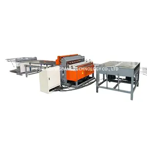Automatic wave fence reinforcing wire steel rebar gabion mesh welding machine production line