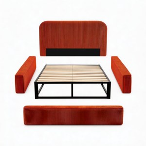 Cama Modular Moderna Minimalista, Cómoda y Suave, Envasada al Vacío, Tapicería de Tela, Garantía de 1 Año - Product Image 3