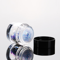 3g 5g Transparent Clear Mini Unique Shaped Packaging Powder Container New Design Cosmetic Loose Glitter Jar