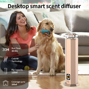 Siweiyi/Greaz Portable USB Rechargeable 120ml Long Lasting Aluminum Essential <b>Oil</b> Aroma <b>Diffuser</b> App Control for Household Hotel - Product Image 2