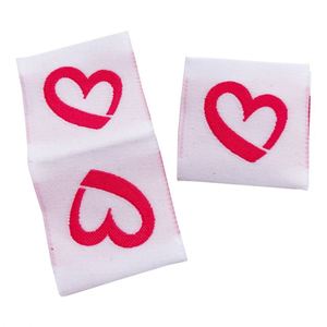 ป้ายผ้าทอแบบพับได้สำหรับเสื้อผ้า ออกแบบโลโก้ส่วนตัวตามสั่ง - Product Image 1