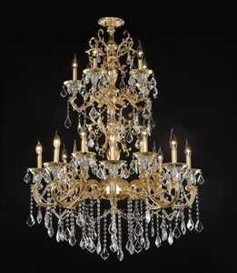 Lampadari di Cristallo Giganti, Lustre di Cristallo Antico Francese, Illuminazione Barocca - Product Image 1