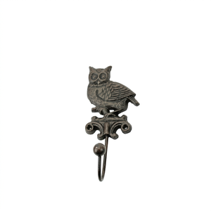 Vintage Cast Iron Owl <b>Wall</b> <b>Hook</b> Decorative Bird Coat <b>Hook</b> Rustic <b>Wall</b> Mounted <b>Key</b> Holder for Entryway Bathroom Bedroom Home - Product Image 1