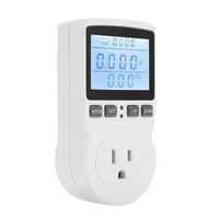 Analyseur de puissance numérique LCD wattmètre prise wattage Kwh compteur d'énergie AC 220V EU/FR/US/UK/AU/BR prise de courant