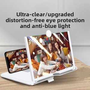 Supporto Portatile Pieghevole da 10 Pollici per Amplificatore Video 3D HD, Supporto da Tavolo Flessibile per Telefono, per Film e <span class=keywords><strong>Giochi</strong></span>, Ingranditore per Cellulare - Product Image 4