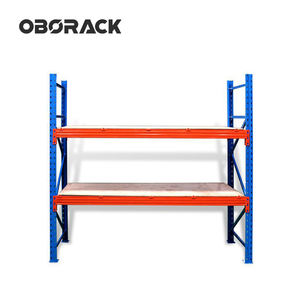 Sistema de estantería de paleta ajustable sin pernos de servicio pesado industrial Estantes de almacenamiento de metal de acero duradero Unidades de estantería para almacenes - Product Image 1