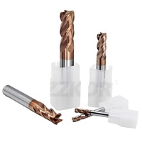 Fraise de dégrossissage d'angle en acier au tungstène avec revêtement en alliage HRC65 pour CNC, outil de fraisage pour machine