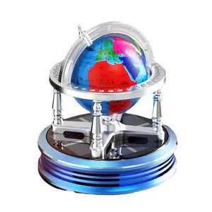 Top Sell Alloy Earth Car Air Freshener Perfume Solar Globe Rotating Aroma Diffuser Essential Oil Car Aromatherapy Filter