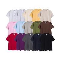 Camiseta de Hombre Personalizada de Alta Calidad, 100% Algodón, Diseño Gráfico Oversize, Color Sólido e Impresión de Logotipo Personalizado