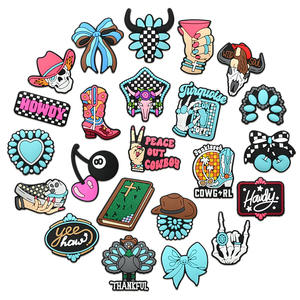 รองเท้าไม้ PVC รูปการ์ตูนประดับอัญมณีสำหรับงานปาร์ตี้คาวบอยคาวบอยตามสั่งใหม่ - Product Image 1