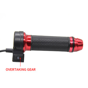 <span class=keywords><strong>Mango</strong></span> de giro de velocidad variable con interruptor para motocicleta, color rojo y rosa, Little Monkey - Product Image 3