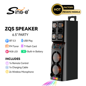 Jqs9602 không dây di động BT loa công suất cao Karaoke âm nhạc hộp RGB LED cho các bữ<span class=keywords><strong>a</strong></span> tiệc gia đình ngoài trời nhà hát loa âm thanh - Product Image 2