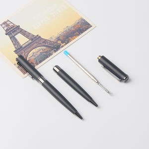Stylos à bille en métal noir de luxe pour entreprise avec logo personnalisé, largeur d'écriture 1,0 mm, nouveau produit de qualité - Product Image 6