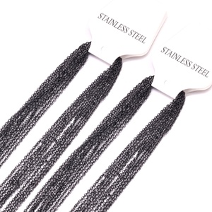 Collar de Cadena de Acero Inoxidable en Negro, Plata y Oro, Clásico y a la Moda, Unisex, para Hombre y Mujer, Disponible en Stock, Personalizable OEM - Product Image 5