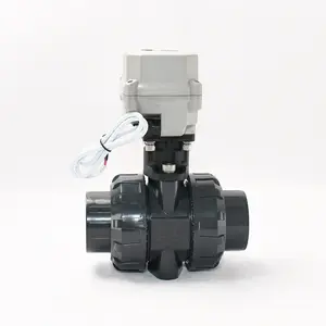 1 1/2'' A100 2-way BSP/NPT DC24V CR303 PVC Electric Ball Valve