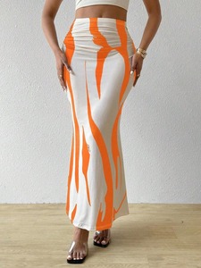 <span class=keywords><strong>Jupe</strong></span> Crayon Sirène Amincissante Taille Haute à Motif Zèbre, Vente en Gros Directe Usine, Modèle 2025 pour Femmes - Product Image 6