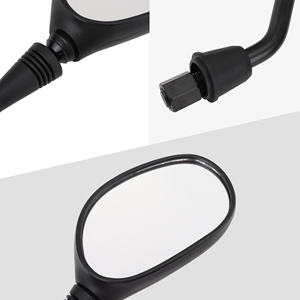 GOOFIT 10mm reemplazo de espejo retrovisor de plástico negro para motocicleta ATV Scooter Pit Dirt Bike ciclomotores - Product Image 4