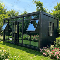 Maison conteneur moderne FLKT en kit, unité d'habitation préfabriquée modulaire pour jardin, studio de vie en conteneur maritime