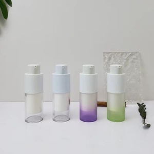 Cosmetics Lotion Airless Pump Bottle15ml 30 Ml 50ml Square White 30ml Frosted <b>Bottle</b> Body Cosmetic Container Package - Product Image 5