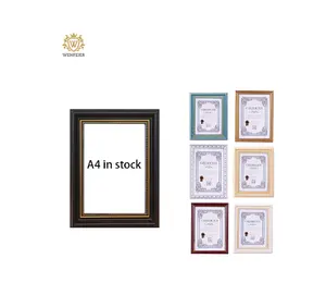 Winfeier Factory Diploma Frame 8.5x11 Picture Frame Solid Wood Shatter-Resistant Glass Certificate Frame