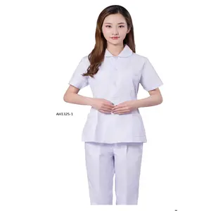 Sıcak satış pamuk slim fit iş elbisesi kadın bayan tasarım temizlik personeli otel üniforması