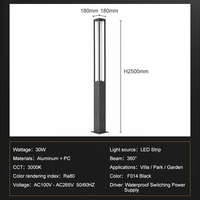 Farolas de Calle Exteriores de Alta Potencia, Resistentes al Agua IP65, 3000K, Cuerpo de Aluminio, AC85 265V, Pantalla de PC, Luces LED de Jardín de 30W