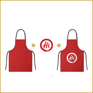 Tablier de cuisine unisexe imperméable et confortable à bretelles croisées, en PVC imprimé, avec logo personnalisé – Offre Spéciale - Product Image 4