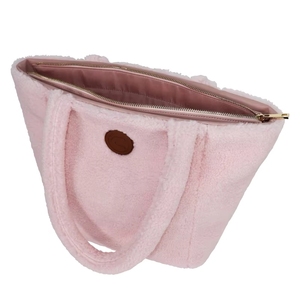 Sac fourre-tout classique en coton et polyester doublé, anti-vol RFID, avec fermeture éclair, décontracté, élégant et portable, pour filles, sac à main doux - Product Image 4