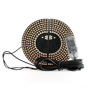 Luz Decorativa para Ventana de Coche, Ojo de Diablo, Conexión USB, Plug and Play, Forma Triangular/Semicircular, Luz Ambiental - Product Image 1