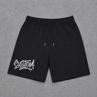 Shorts décontractés pour hommes 100% polyester, impression sérigraphique, taille élastique avec cordon de serrage, streetwear, longueur genou, shorts de sport, impression personnalisée