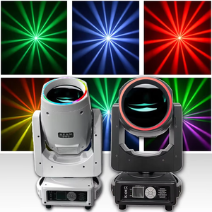 Faro mobile professionale 2950W 14R Beam Spot per feste, DJ, discoteche, con anello SMD RGBW, per matrimoni, concerti, illuminazione scenica DMX Music IP33 95 - Product Image 6