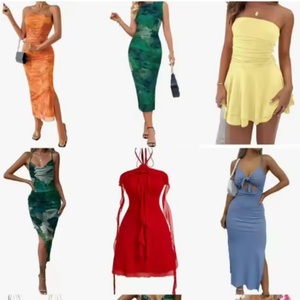 Nuevos Vestidos Casuales Ecológicos para Mujer, Cuello Redondo, Sin Mangas, Transpirables, Cintura Natural, Suministro al por Mayor para Todas las Temporadas - Product Image 1