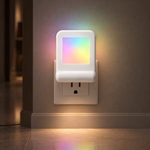Veilleuse à brancher en gros avec capteur crépusculaire, lampe LED colorée 0,5W à économie d'énergie pour chambre et salle de bain - Product Image 1